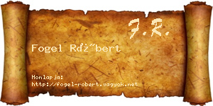 Fogel Róbert névjegykártya
